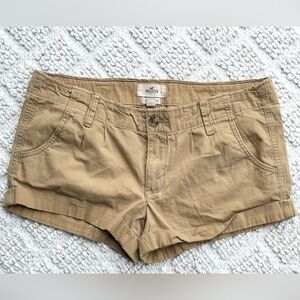 Hollister So Cal Stretch Khaki Rolled Hem Shorts Size Khaki